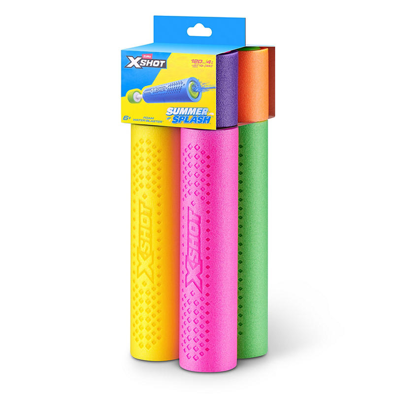 Close-up of durable foam water blaster