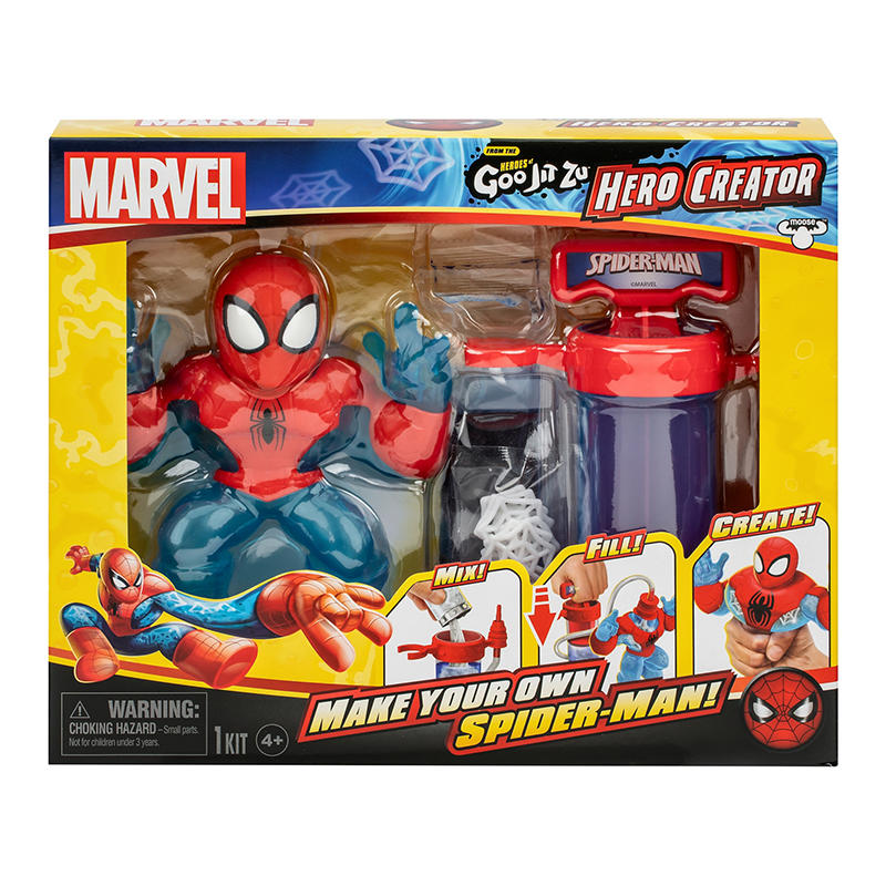 Heroes of Goo Jit Zu Spider-Man creator toy tray