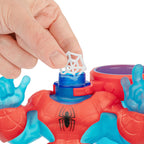 Spider-Man figure with mix and fill play feature