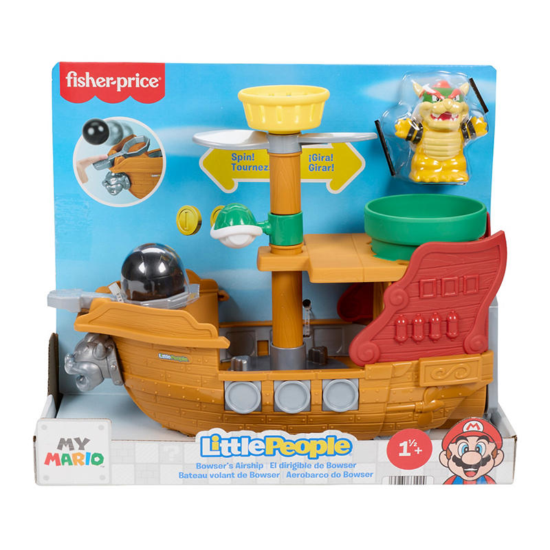 Little People My Mario Bowser's Airship playset for toddlers