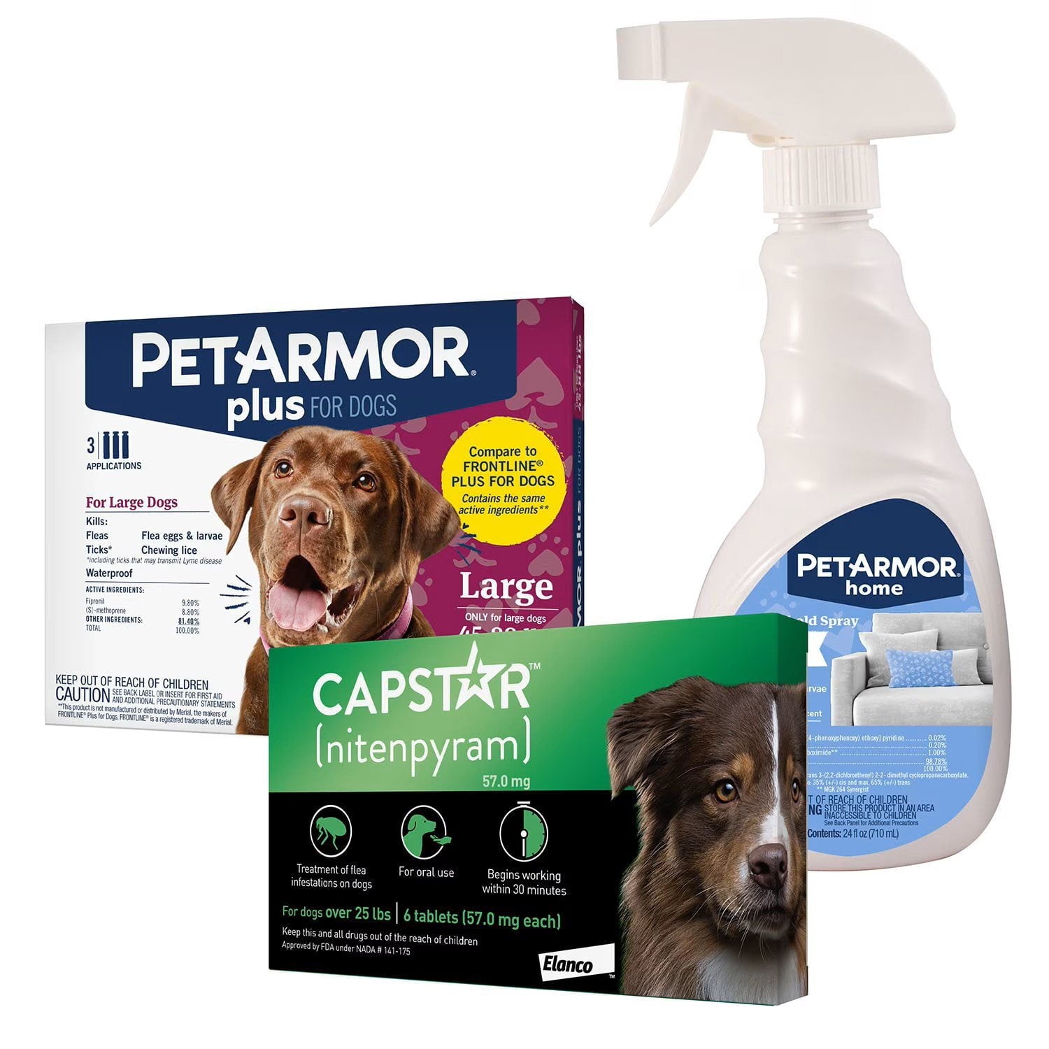 PetArmor Plus Capstar flea and tick bundle for large dogs 45-88 lbs