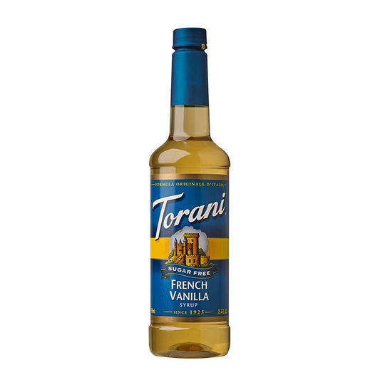 Torani Sugar Free French Vanilla Syrup bottle