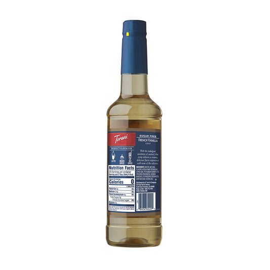 Torani sugar free vanilla syrup front label