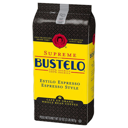 Full-flavored smooth espresso coffee beans