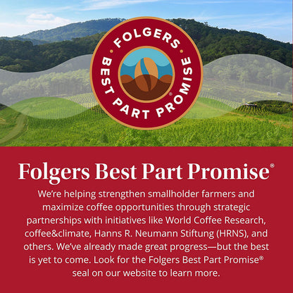 Large bag of Folgers Black Silk coffee
