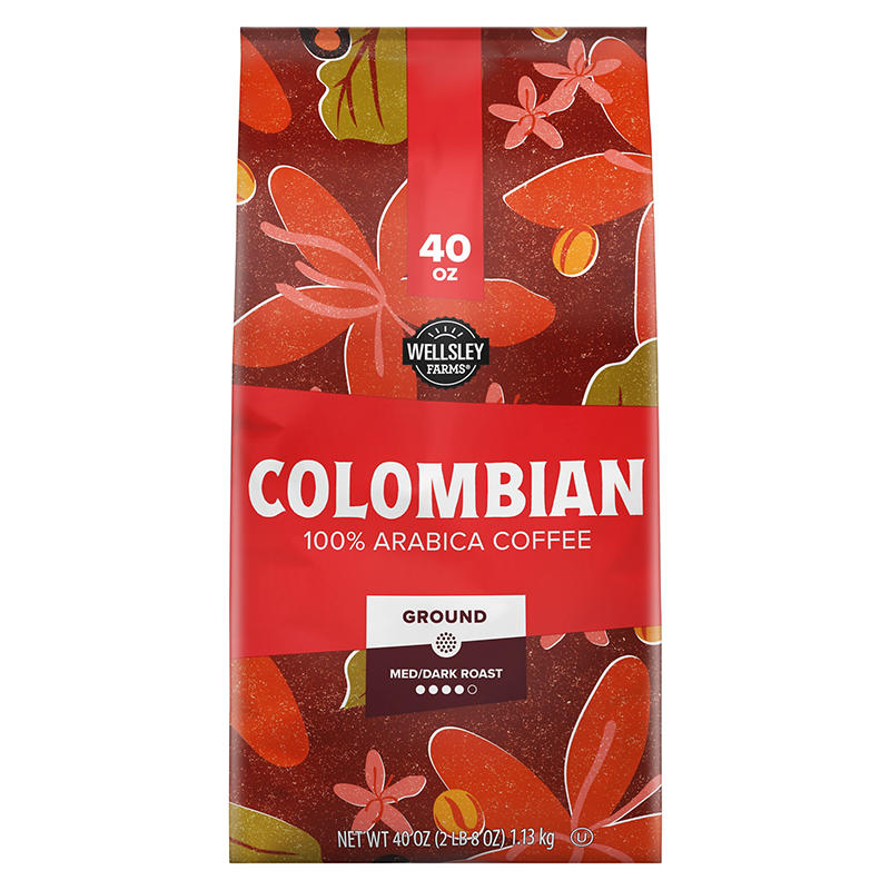 Wellsley Farms Colombian ground coffee 40 oz bag