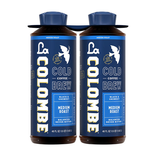 La Colombe unsweetened medium black cold brew 2-pack