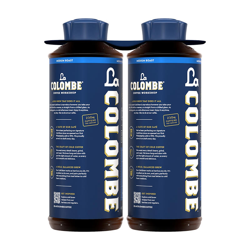 La Colombe medium roast cold brew coffee bottles