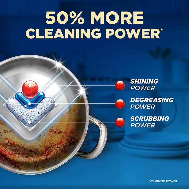 Dishwasher detergent tablets for no pre-rinse cleaning