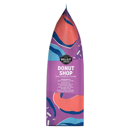 Medium roast donut shop style coffee by Wellsley Farms
