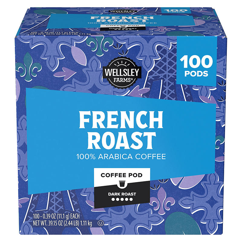 Wellsley Farms French roast coffee pods 100 count
