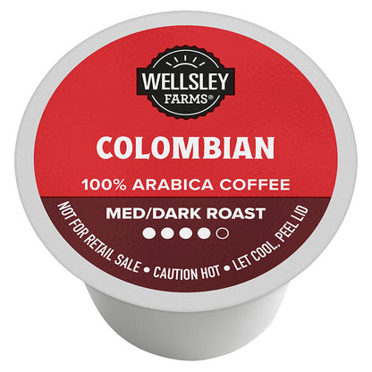 Value-size 100 count Colombian coffee pod box
