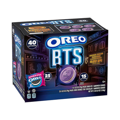 Oreo BTS purple wafer sandwich cookies