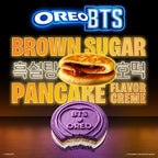 Oreo BTS cookies with brown sugar pancake flavor creme