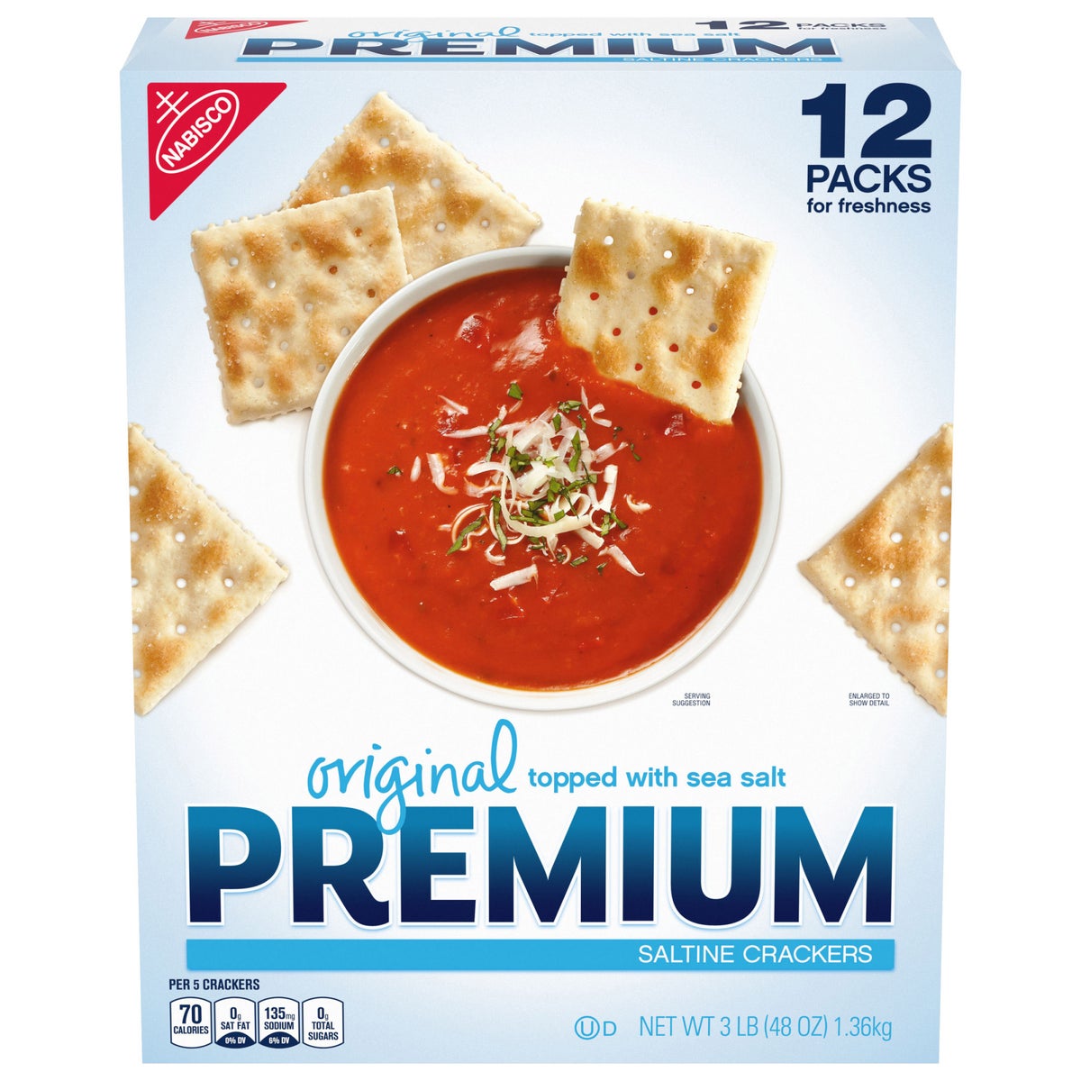 Nabisco Premium original saltine crackers 48 oz box