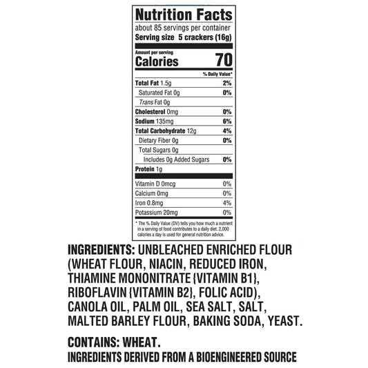 Nabisco saltine crackers 12-sleeve value pack