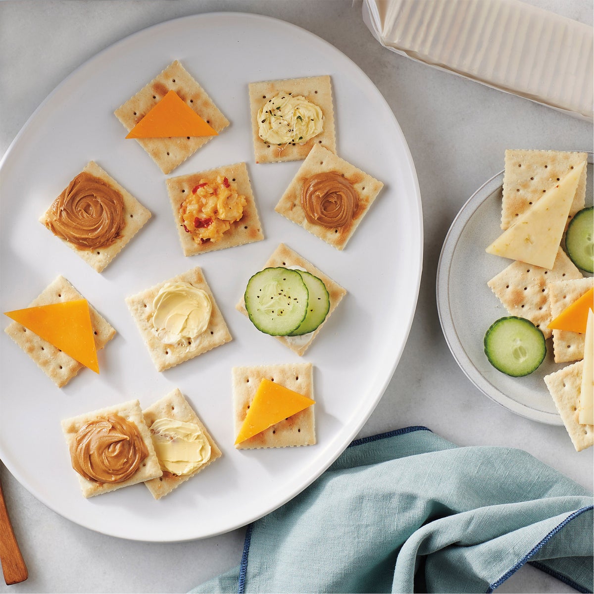 Pantry staple saltine crackers for soups and snacks