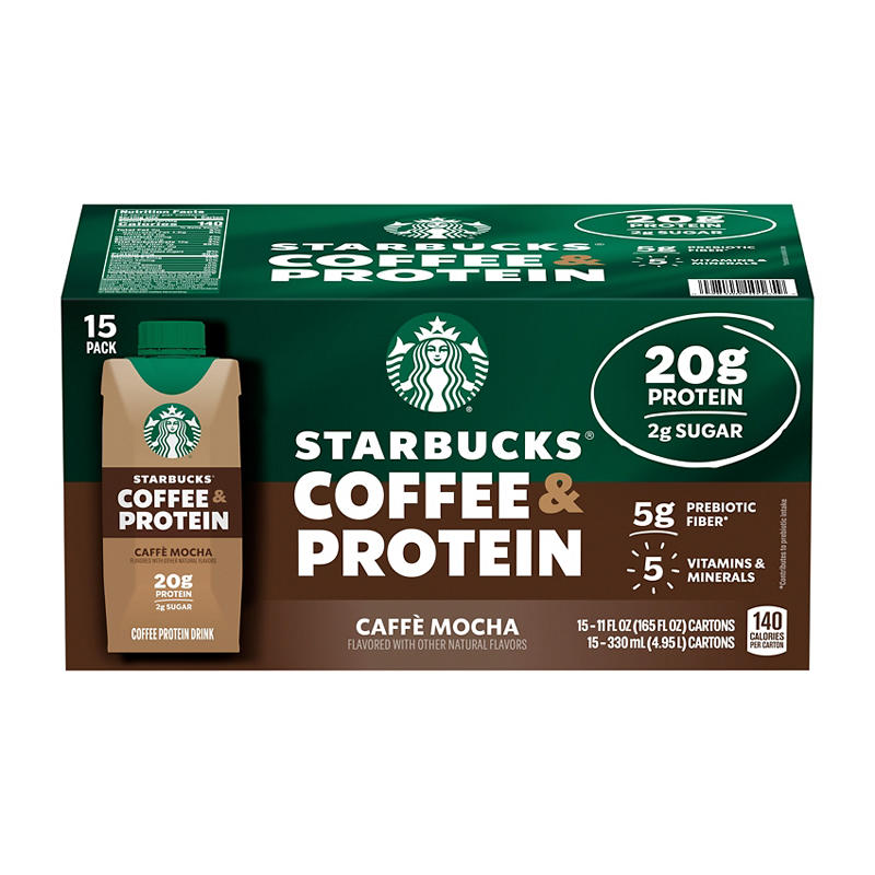 Starbucks coffee protein drink 15-pack tetra bottles