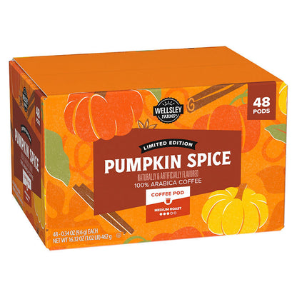 Pumpkin spice coffee pods with autumn flavor
