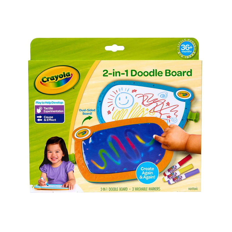 Reusable Crayola doodle board for toddlers