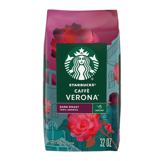 Starbucks Caffe Verona dark roast ground coffee 32 oz