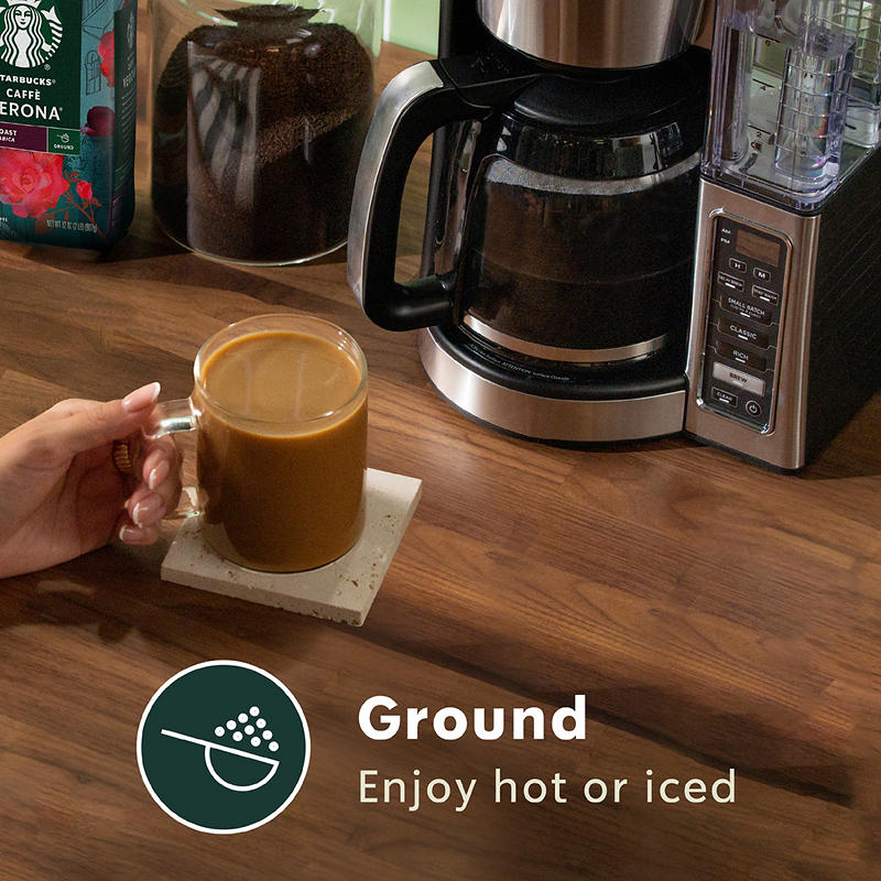 Starbucks Caffe Verona dark roast coffee branding