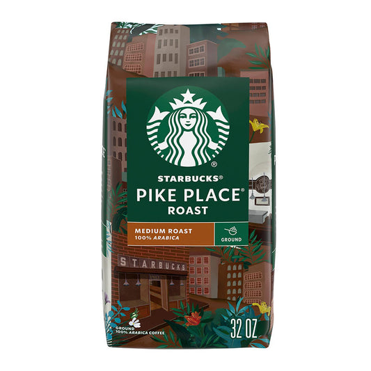 Starbucks Pike Place medium roast ground coffee 32 oz