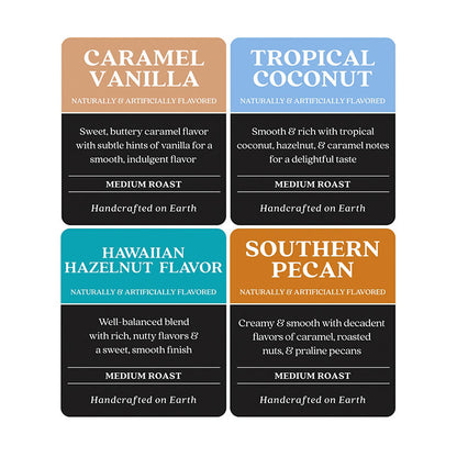 Southern Pecan and Caramel Vanilla coffee variety pack