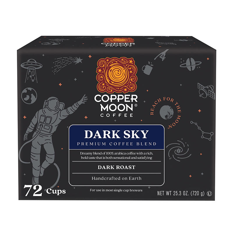 Copper Moon Coffee Dark Sky Blend K-Cup pods 72 count