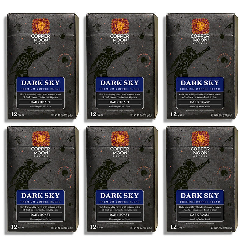 Dark Sky Blend medium-bodied low-acid coffee pods