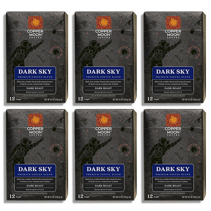 Dark Sky Blend medium-bodied low-acid coffee pods