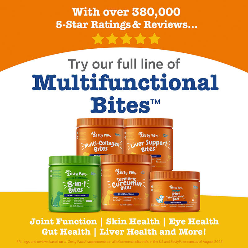 Zesty Paws 8-in-1 dog multivitamin product image