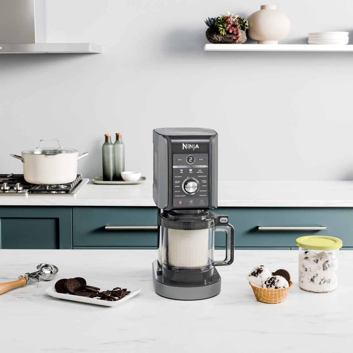 Ninja CREAMi Deluxe frozen yogurt and sorbet maker