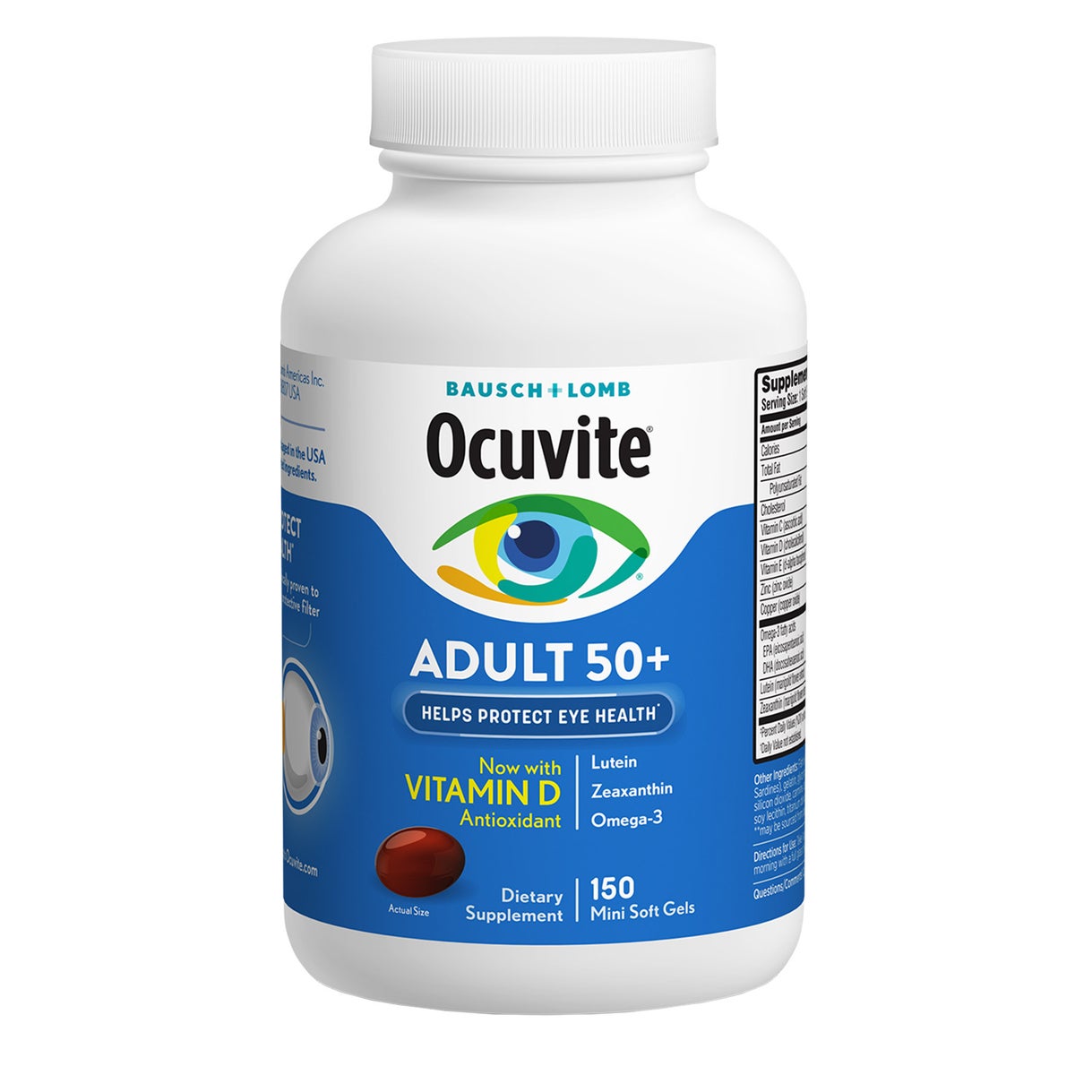 Bausch + Lomb Ocuvite Adult 50+ 150 soft gels
