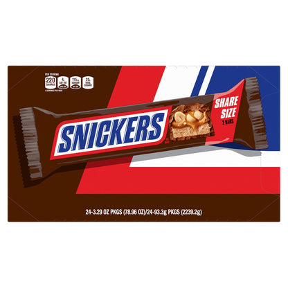Share size Snickers candy bars for vending and events