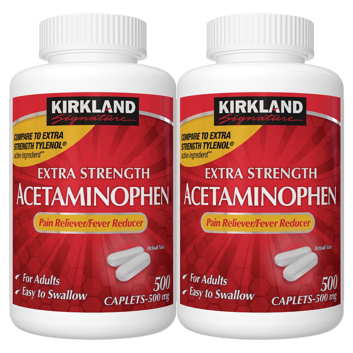 Kirkland Signature Extra Strength Acetaminophen 500 mg caplets
