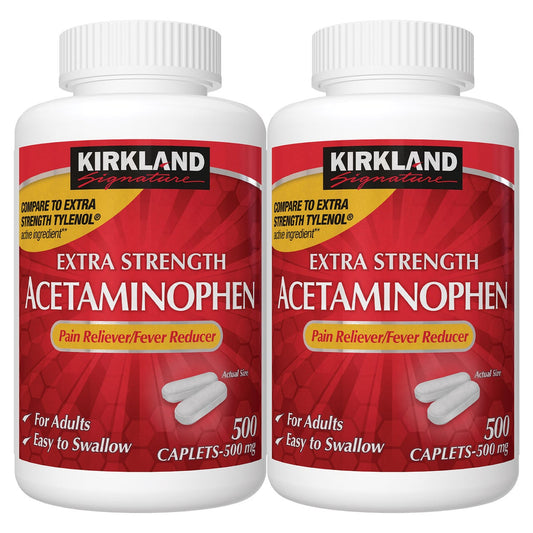 Kirkland Signature Extra Strength Acetaminophen 500 mg caplets
