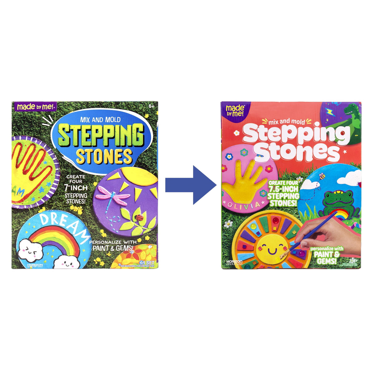 Personalized 7-inch stepping stone craft kit