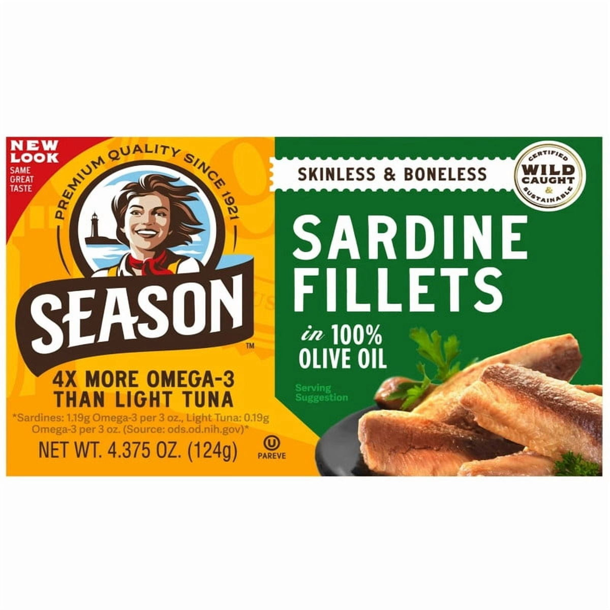 Premium canned sardines for salads and toast