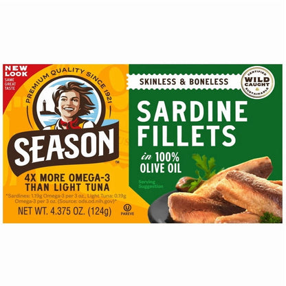 Premium canned sardines for salads and toast