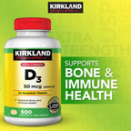 Kirkland Signature vitamin D3 2000 IU supplement