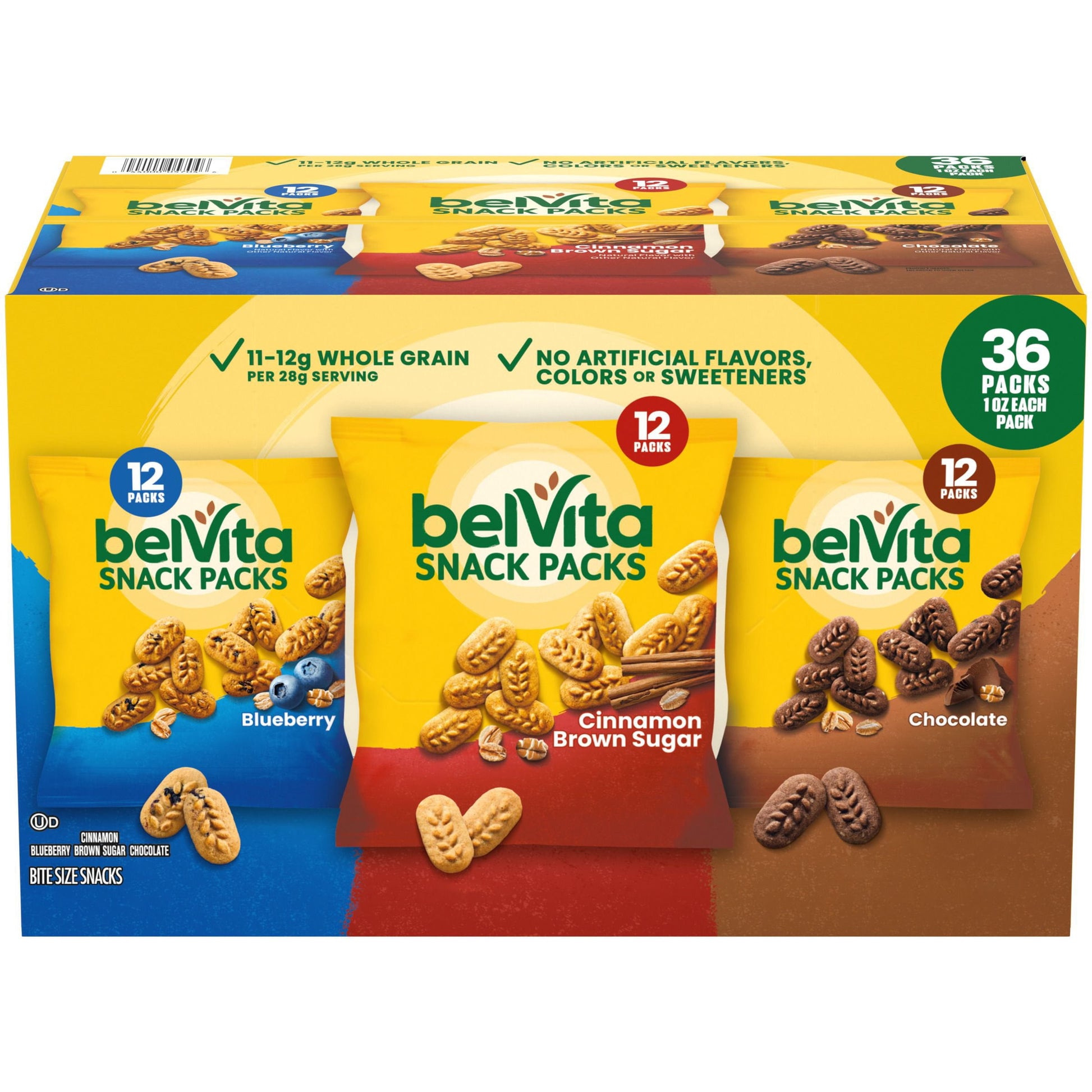 belVita Bites Breakfast Biscuits variety pack 36 count