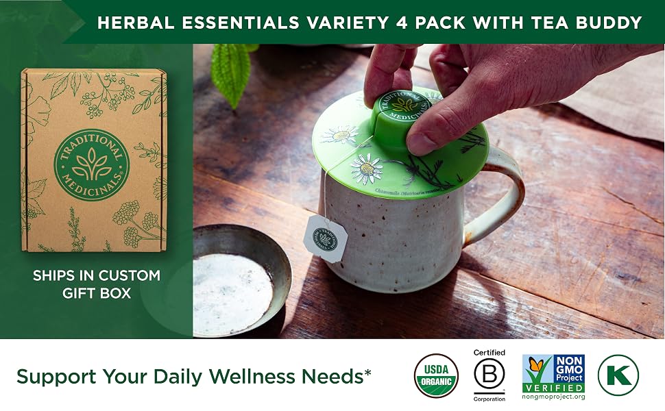 Visit the Traditional Medicinals Store — Traditional Medicinals Organic Spearmint, 16 Tea Bags - product image 96