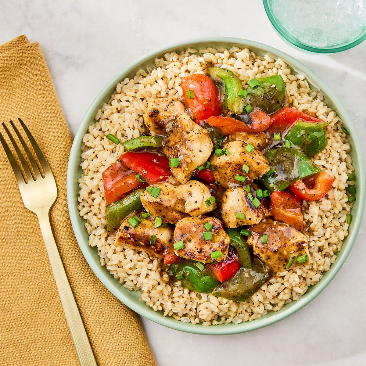 Great Value whole grain brown rice, 8.8 oz total