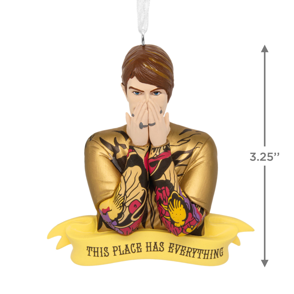 Hallmark Christmas ornament featuring Stefon’s iconic pose