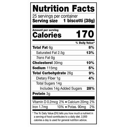 Nonni's — Nonni’s Biscotti, Almond Dark Chocolate, 1.34 oz, 25-count