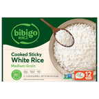 Bibigo cooked sticky white rice bowls 12-count