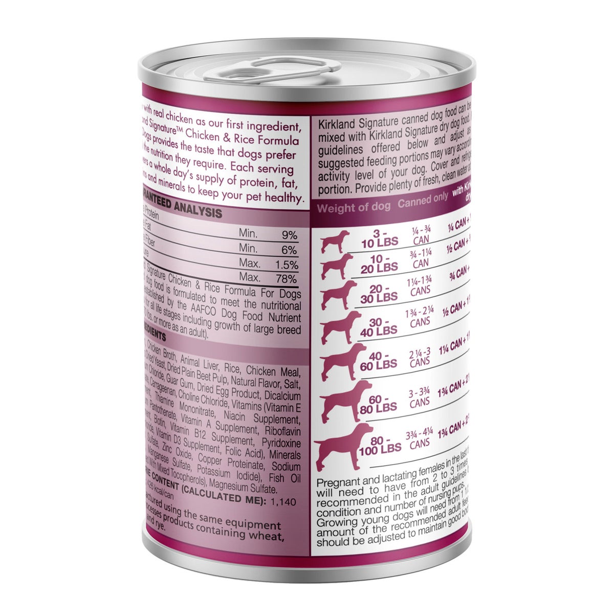 Chicken first ingredient canned dog food