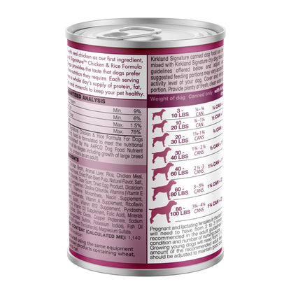 Chicken first ingredient canned dog food