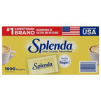 Splenda zero calorie sweetener packets 1000 count